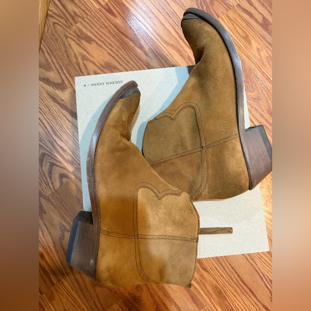 Golden Goose Young Western Boots, Cognac - Picture 8 of 15